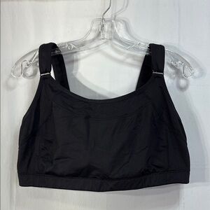 🚢 Syrokan Black  Sports Bra with Wide Straps